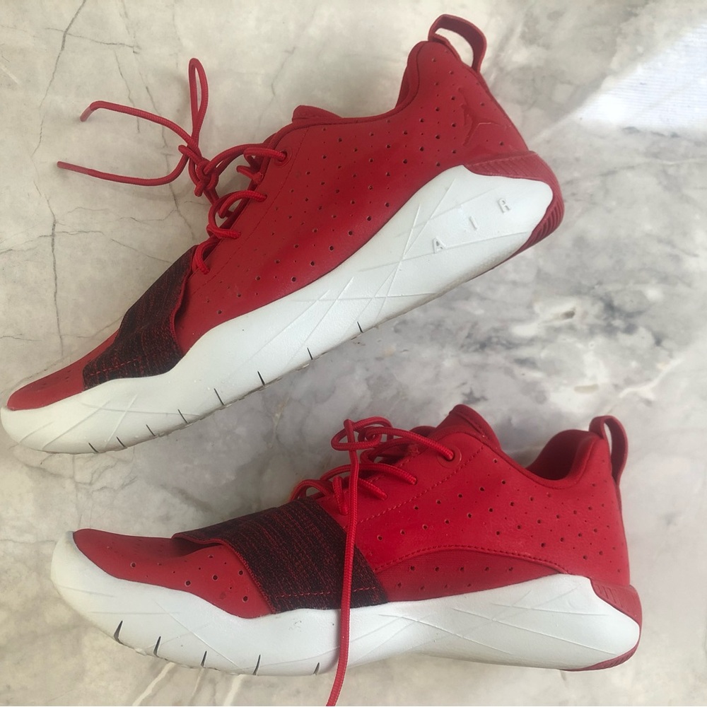 Red sneakers